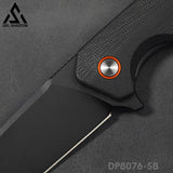 GELSHADOW Folding Pocket Knife with D2 Steel, G10 Handle & Ball Bearing Flipper-GS17, view 6