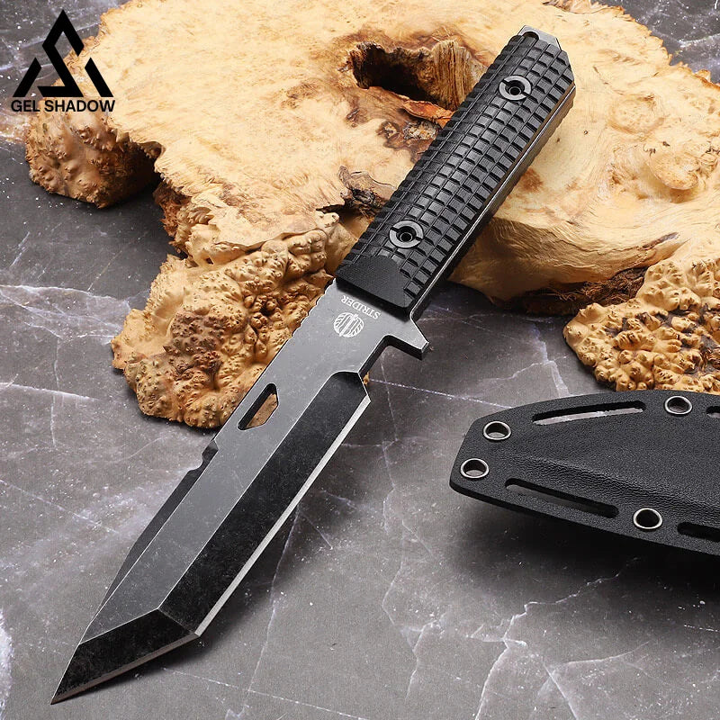 GELSHADOW 6mm Thick G10 STRIDER Tactical Outdoor Stright Knife-GS120