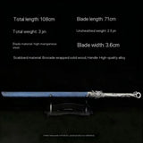 GELSHADOW GS186 Red and blue Longquan high-manganese steel sabers and swords(US ONLY), view 5