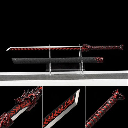 GELSHADOW GS180  Handmade Red Wolf Chinese Sword With Red Blade(US ONLY)