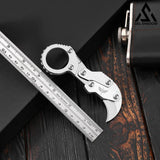GELSHADOW GS185 Eagle Beak Full Steel Folding Knife Gadget Ring Knife, view 3