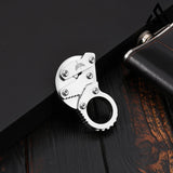 GELSHADOW GS185 Eagle Beak Full Steel Folding Knife Gadget Ring Knife, view 5