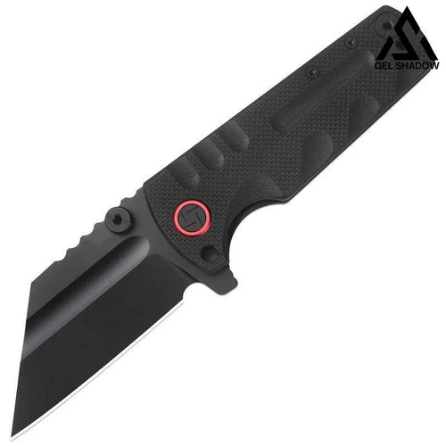 GELSHADOW GS191 ARTISANCUTLERY Tactical Knife Proponent Subsize (1820PS) D2 Steel Black PVD Blade with G10 Handle