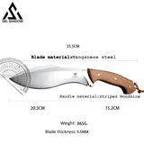 GELSHADOW GS223 Outdoor straight-edge camping survival knife Nepal, view 5