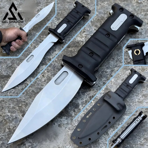 GELSHADOW (BIG SALE)GS212 BOKER PLUS Extension Knife 7.28" D2 Blade G10 Outdoor Knife