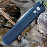 GELSHADOW GS218 Pro-Tech 921-SATIN Godfather Auto Black Handle Knife, view 2