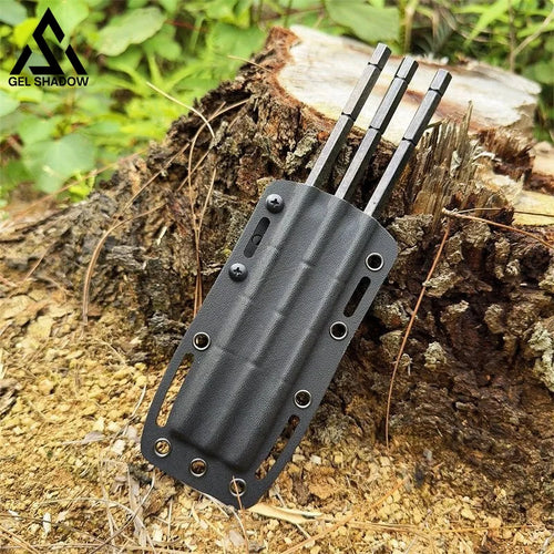 GELSHADOW GS270 Tactical Fixed Blade 3pcs Knife With K sheath Darts Flying Knifes Ninjia