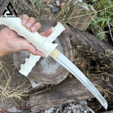 GELSHADOW GS271 12inch Vertebra Bone Katana Sword PLA Pro Sheath Knife, view 4