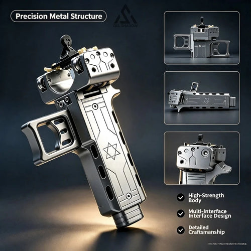 GELSHADOW GS272 Semi-auto V5 Slingshot with Double Magazine 22 Shots CNC Aluminum Alloy