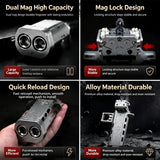 GELSHADOW GS272 Semi-auto V5 Slingshot with Double Magazine 22 Shots CNC Aluminum Alloy, view 2