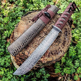 GELSHADOW Katana VG10 Ninja Samurai Damascus Hunting Knife-GS113, view 2
