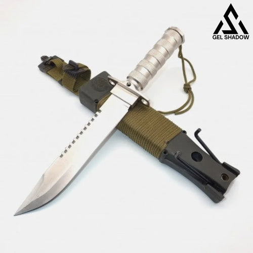 GELSHADOW Large Hunting Knife Bowie Sharp Fixed Blade Camping Military Outdoor Survival Set-GS87