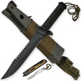 GELSHADOW Large Hunting Knife Bowie Sharp Fixed Blade Camping Military Outdoor Survival Set-GS87, view 5