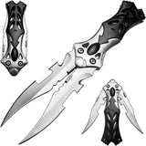 GELSHADOW 8.2" Unique Cool Double Blade Pocket Knife EDC Hiking Tools-GS88, view 6