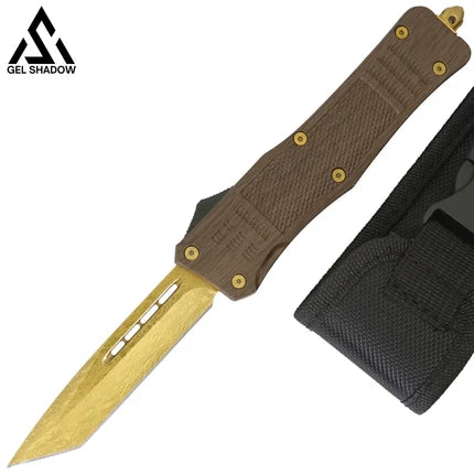 GELSHADOW MT OT* Pocket Golden Rainbow Blue KNIFE-GS11