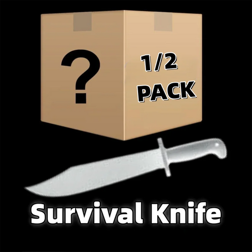 GELSHADOW Mystery 1/2 Pack Survival Knife Tactical Straight Fixed Blade Army Knifes
