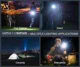 GELSHADOW GS252-Rechargeable LED Flashlights High Lumens 5 Modes, IPX6 Waterproof Handheld, view 3