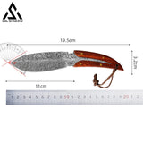 GELSHADOW Spirit Feather Stright Knife With Leather Sheath-GS125, view 5