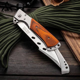 GELSHADOW 10.5" Large Folding Knife with Rosewood Handle-GS31, view 4