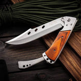 GELSHADOW 10.5" Large Folding Knife with Rosewood Handle-GS31, view 5