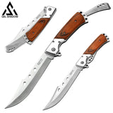 GELSHADOW 10.5" Large Folding Knife with Rosewood Handle-GS31, view 6