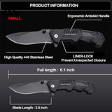 GELSHADOW 2pcs Tactical Folding Pocket Knife-GS21, view 3