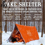 GELSHADOW GS249-Ultralight Survival Tent • 2 Person Mylar Emergency Shelter Tube Tent + Paracord, view 2