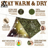 GELSHADOW GS249-Ultralight Survival Tent • 2 Person Mylar Emergency Shelter Tube Tent + Paracord, view 3