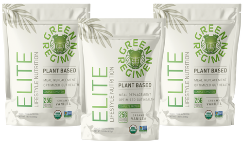 Organic Plant Based Protein Vanilla - 3 Month Supply | Elite Protein by Green Regimen
