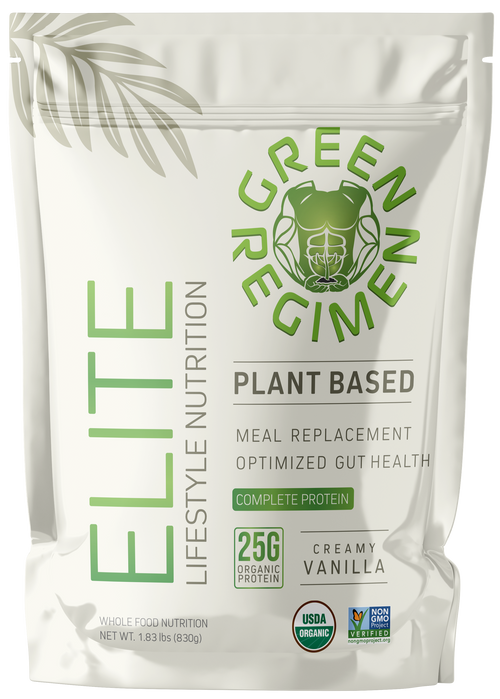 Organic Plant Based Protein Vanilla - 20 Servings | Elite Protein by Green Regimen