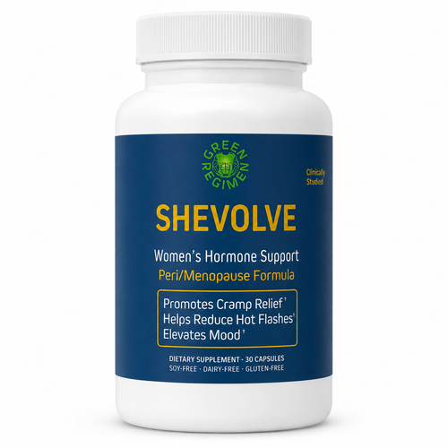 Green Regimen SheVolve Hormone Support | Peri/Menopause Formula | 30 Servings