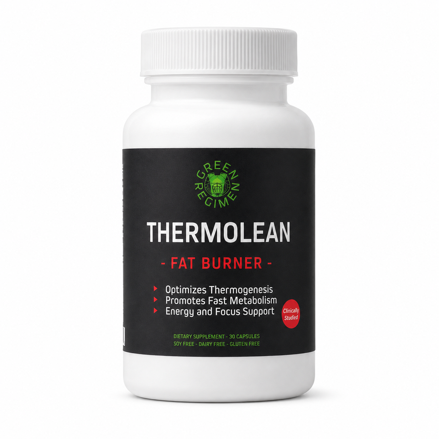 ThermoLean Thermogenic Support | Energy + Focus | 30 Servings - Capsules | by Green Regimen