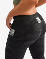 Guru Muscle A2G Gym Leggings | Camo Black 7/8, view 2