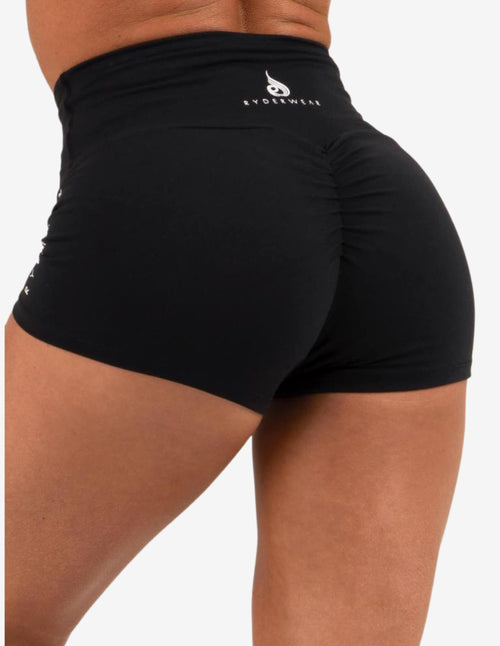 Guru Muscle ANIMAL SCRUNCH BUM SHORTS BLACK