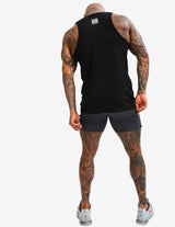 Guru Muscle Apollo | Men's Gym Shorts | Grey, view 2