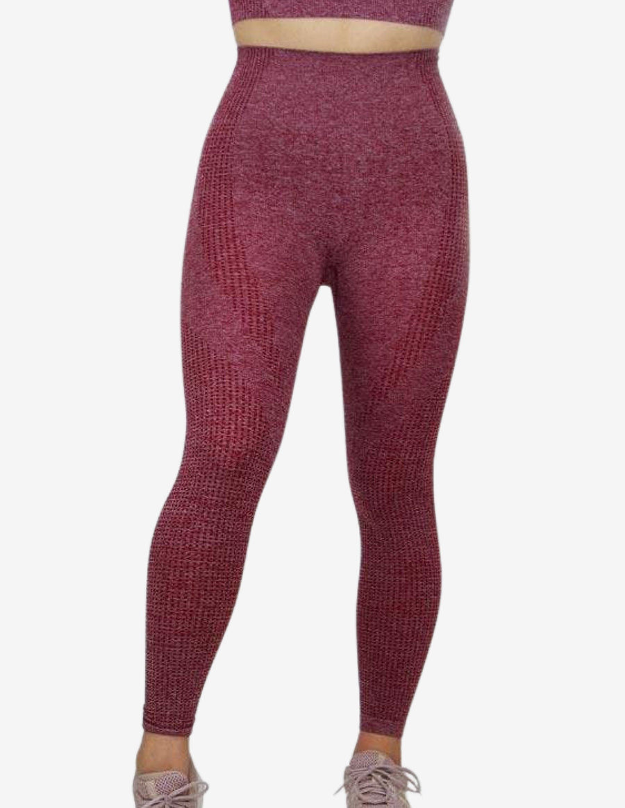 Guru Muscle Arise Key Leggings - Burgundy