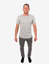 Guru Muscle Ark T-shirt Light Grey Marl, view 2