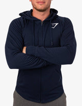 Guru Muscle ARK ZIP HOODIE SAPPHIRE BLUE, view 3