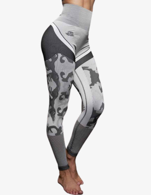 Guru Muscle ATHENA CAMO Legging High Waist – Light Grey
