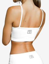 Guru Muscle ATHENA COMFORT CROP TOP – White Ivory, view 2