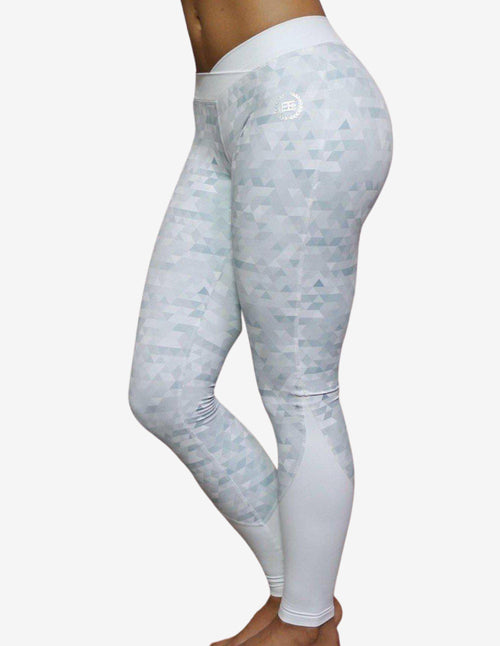 Guru Muscle ATHENA Geometric leggings – White/Grey