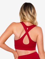 Guru Muscle Back Keyhole Crop Top, view 4