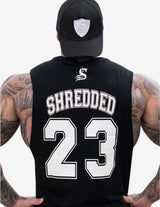 Guru Muscle Basketball Tank - Black/White, view 2