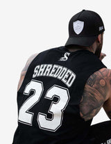 Guru Muscle Basketball Tank - Black/White, view 3