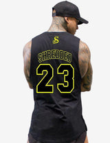 Guru Muscle Basketball Tank top - Black/Yellow, view 2