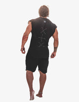 Guru Muscle BE HERE NOW TANK – BLACK, view 2