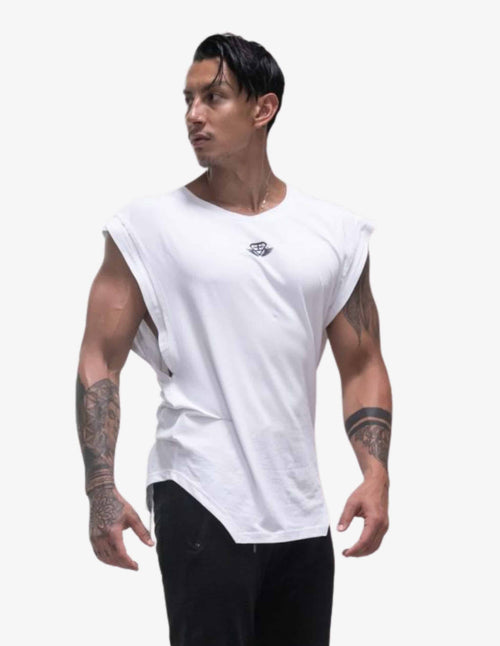 Guru Muscle BE HERE NOW TANK – WHITE