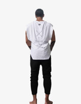 Guru Muscle BE HERE NOW TANK – WHITE, view 2