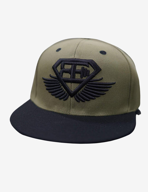 Guru Muscle BE Snapback – Olive Green
