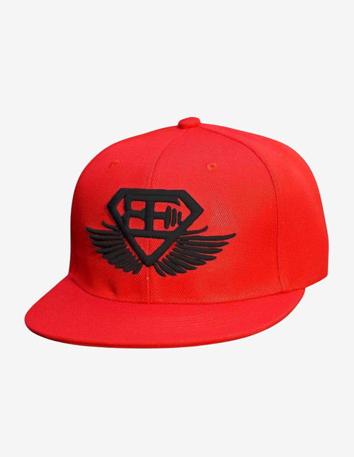 Guru Muscle BE Snapback – Red & Black